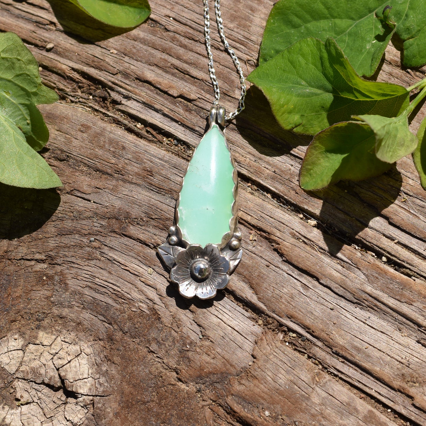 Gemmy Chrysoprase Necklace