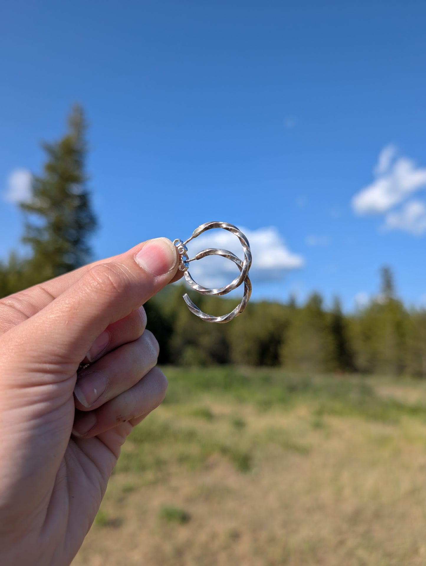 Twist Hoop Studs