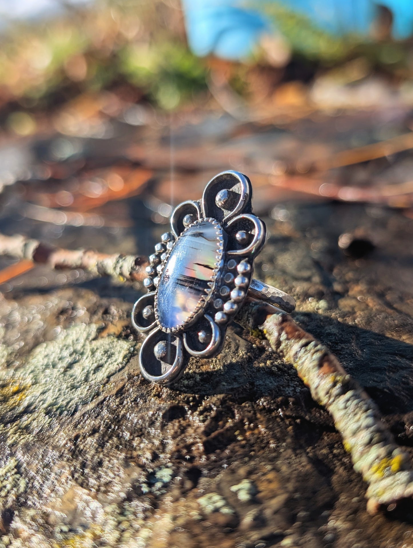 Montana/Abalone Boho Ring