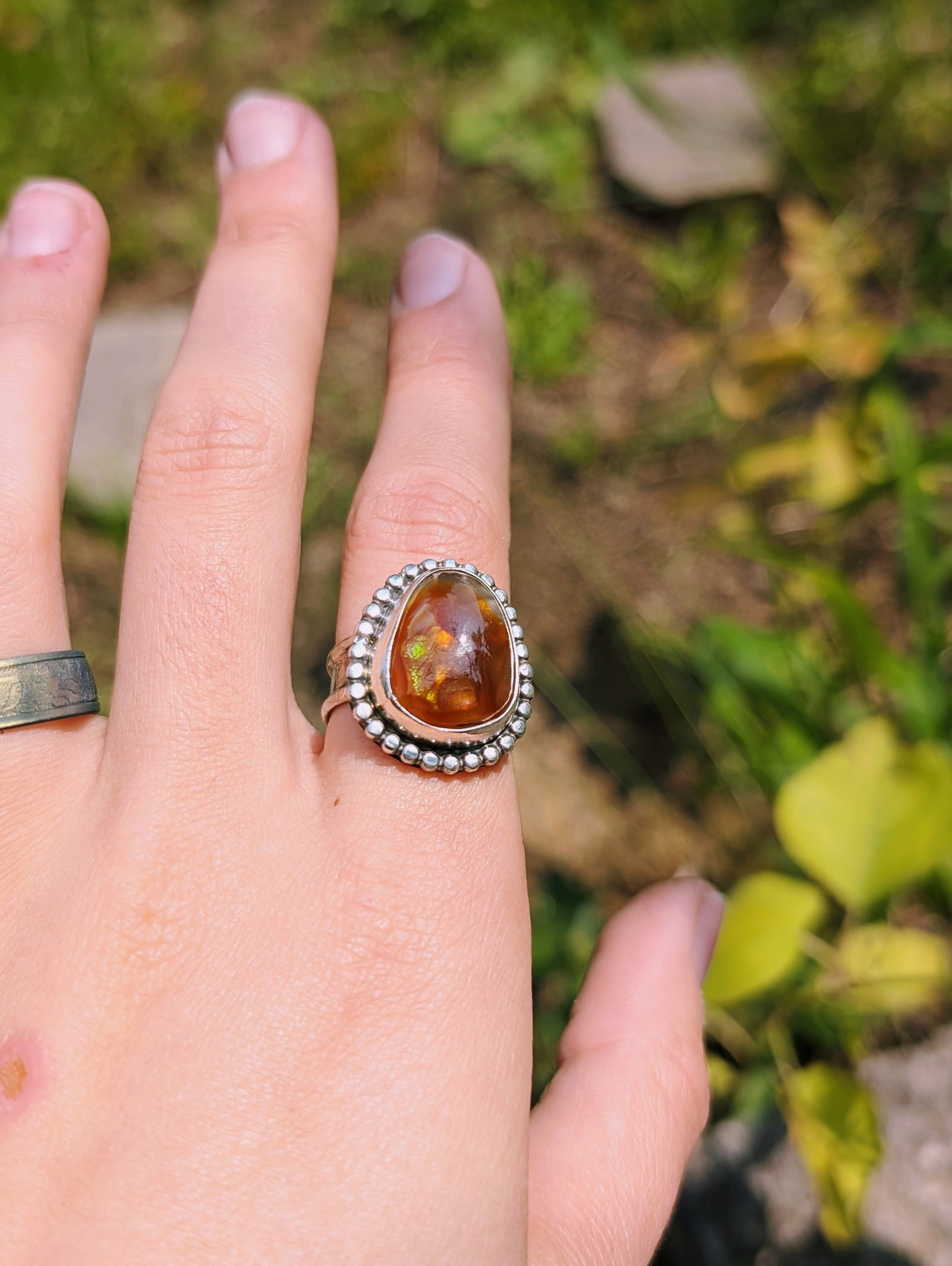 Fireheart Fire Agate Ring