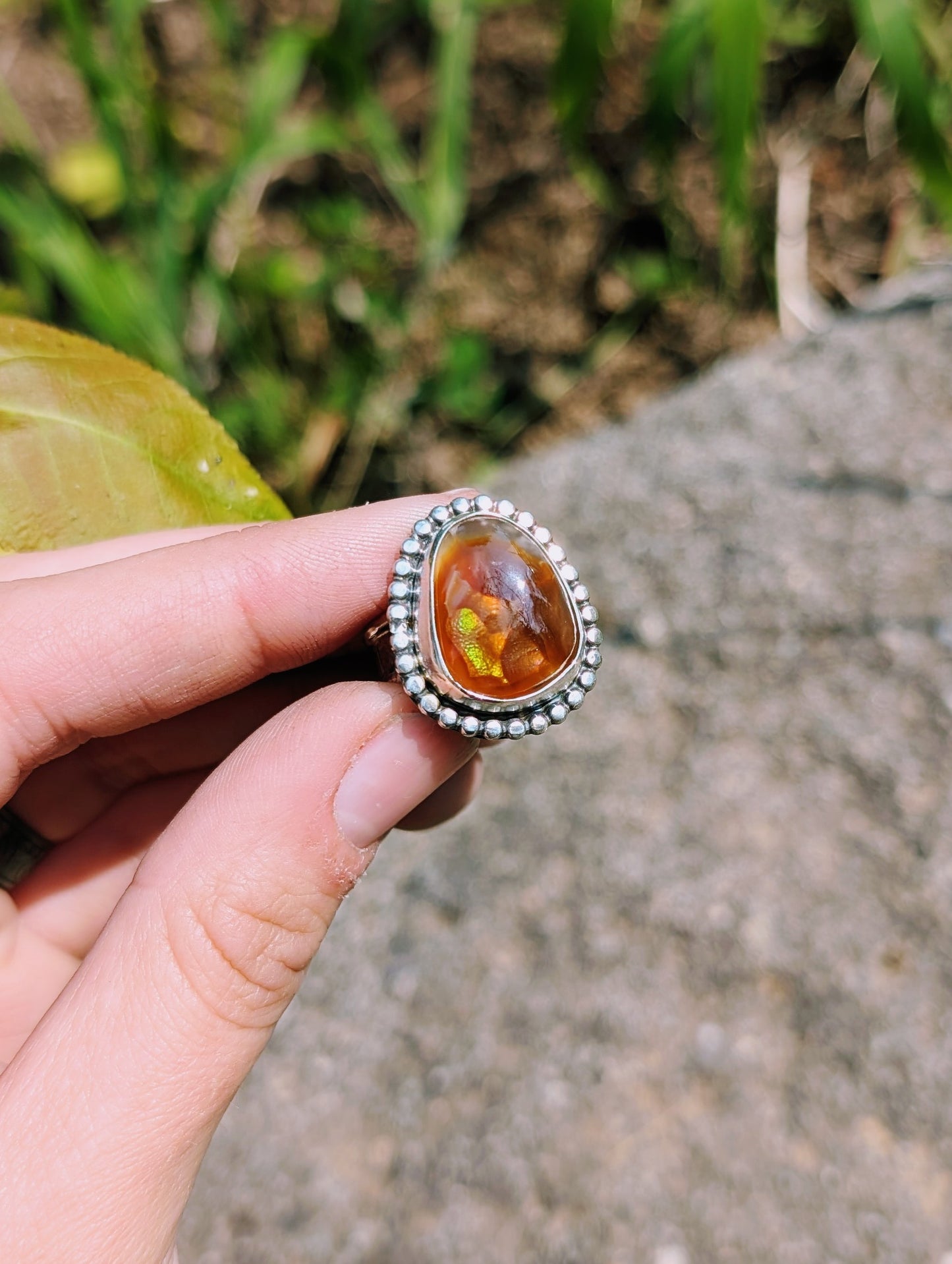 Fireheart Fire Agate Ring
