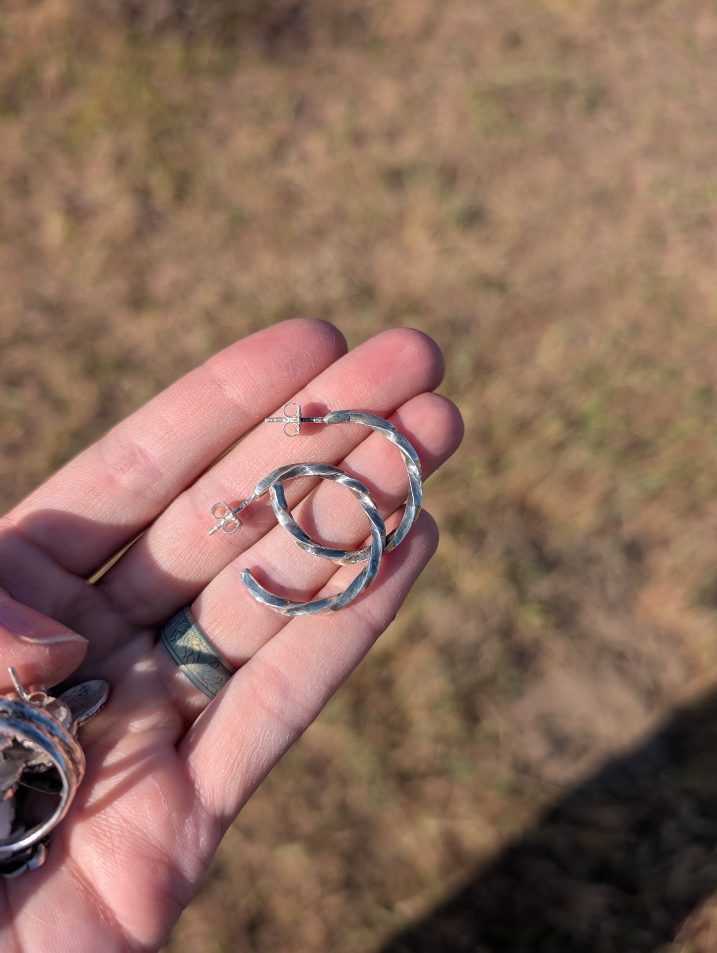 Twist Hoop Studs