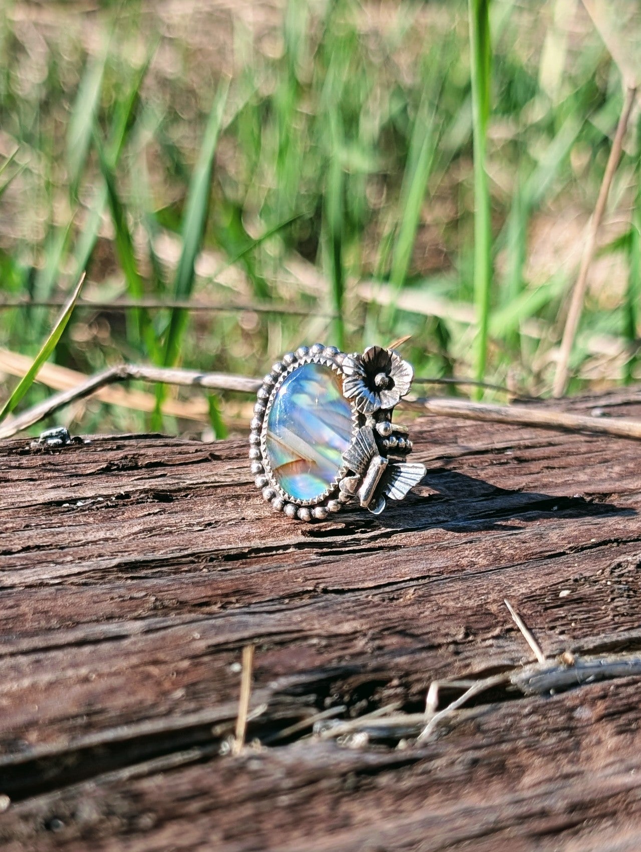 Montana/Abalone Butterfly Ring