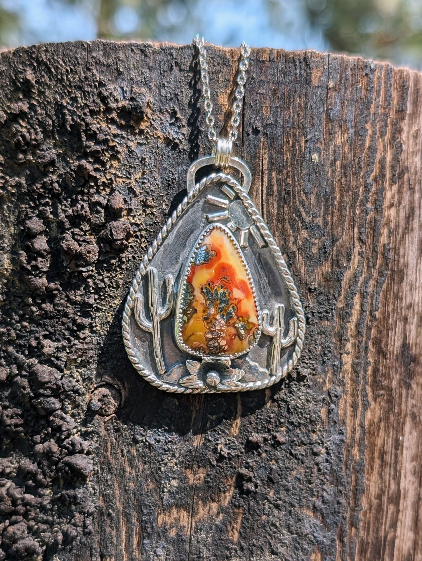 Marcasite Desert Pendant