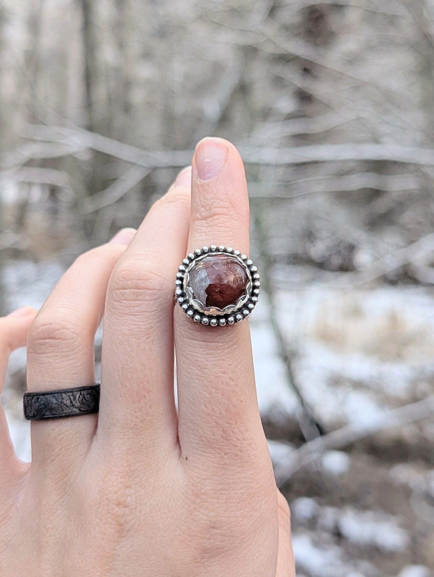 Oregon Agate Ring