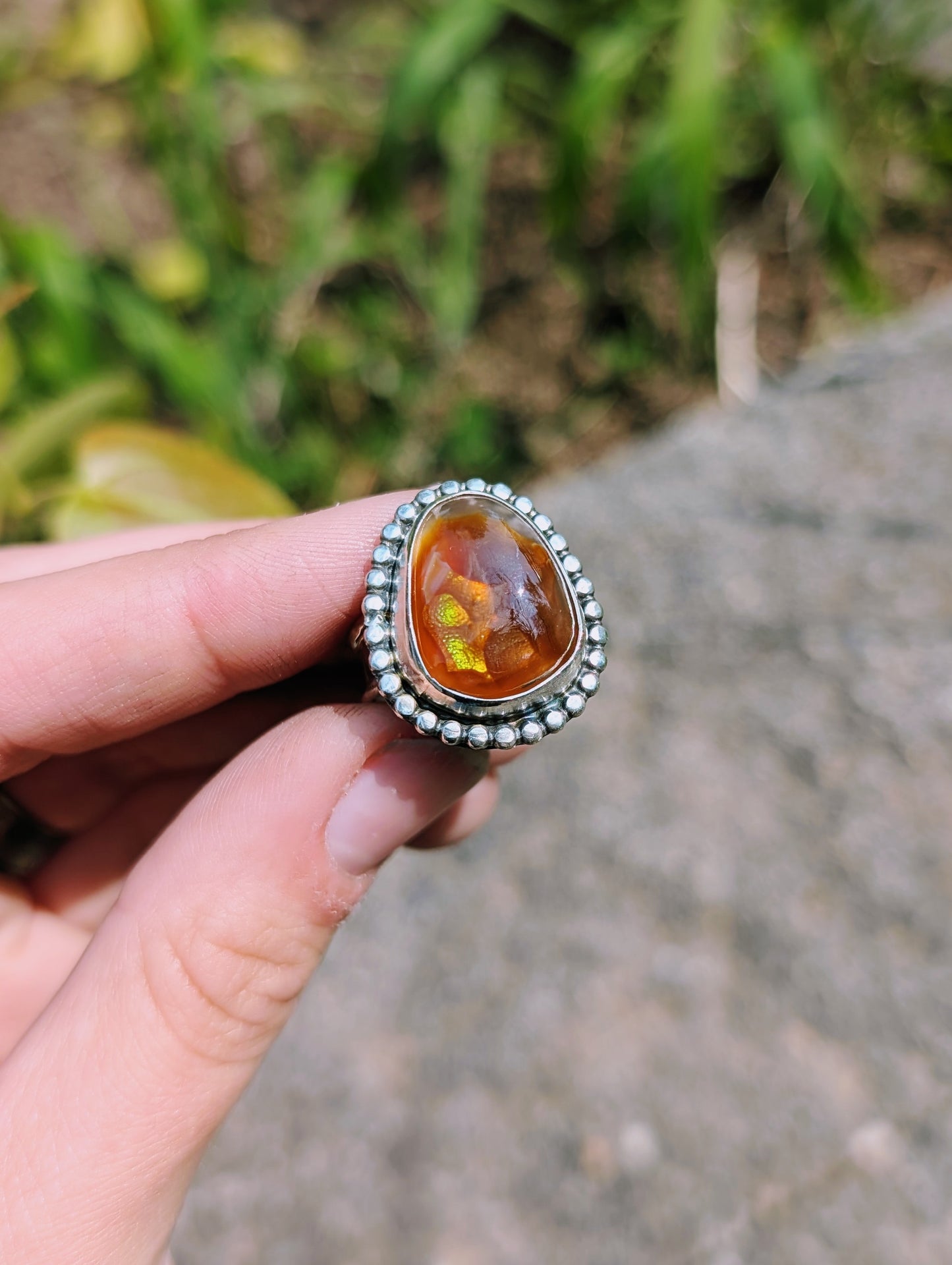 Fireheart Fire Agate Ring