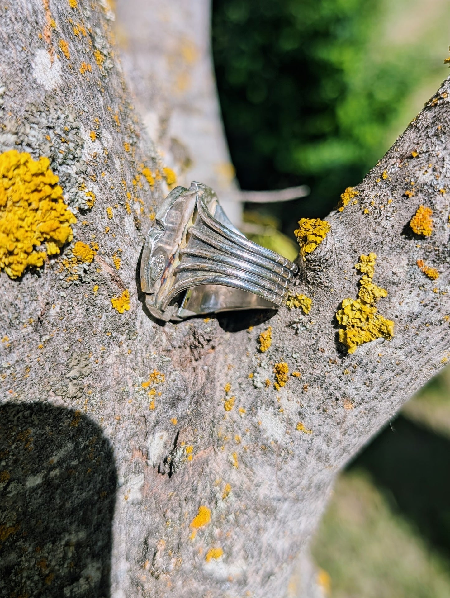 Fire Agate Boho Ring