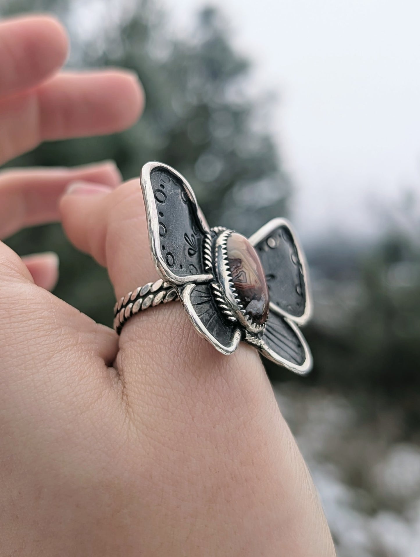 Crazy Lace Butterfly Ring
