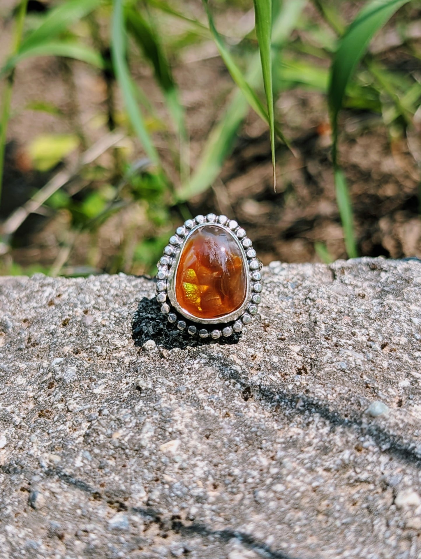 Fireheart Fire Agate Ring
