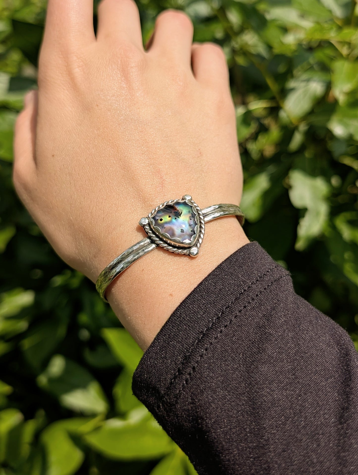 Montana/Abalone Dainty Cuff