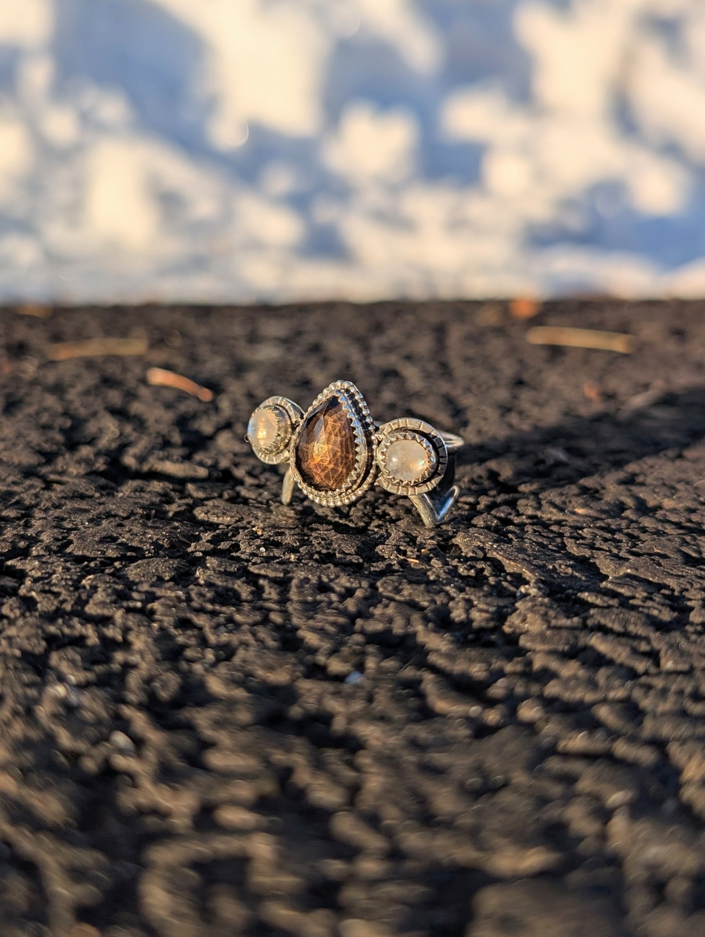 Dragon Smoky Quartz Ring