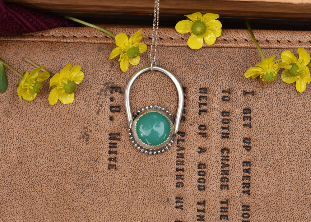 Chrysoprase pendant
