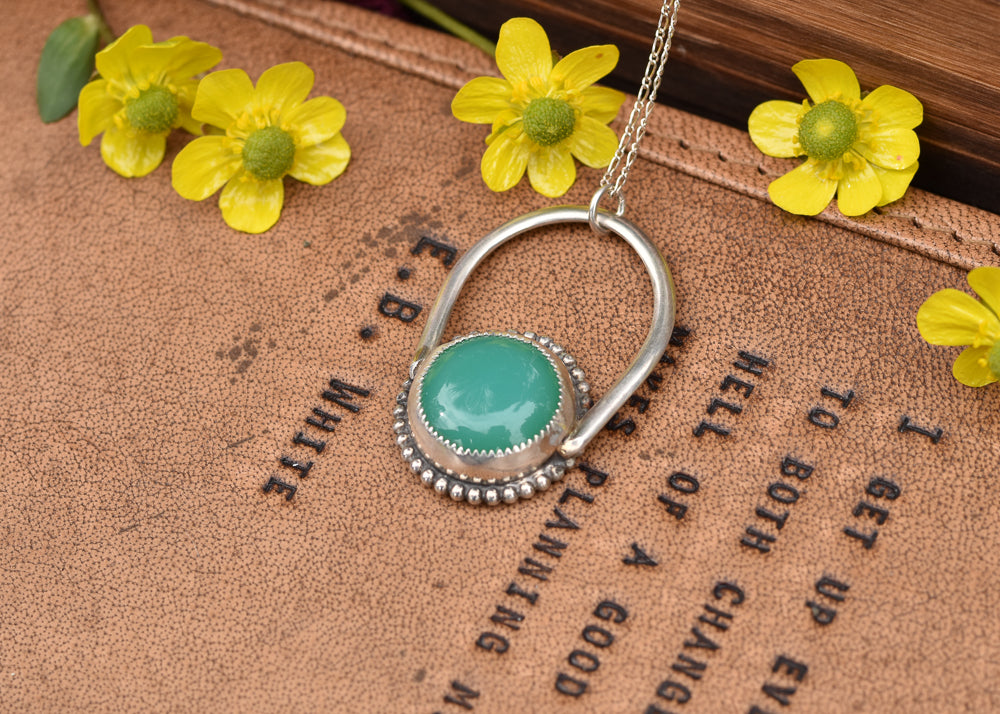 Chrysoprase pendant