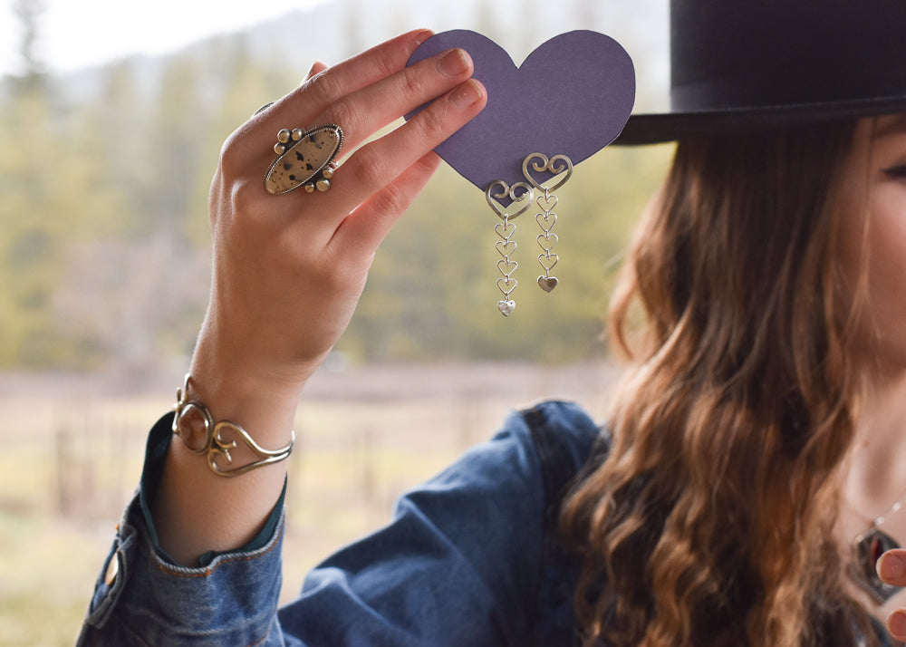 Heart Chain Earrings