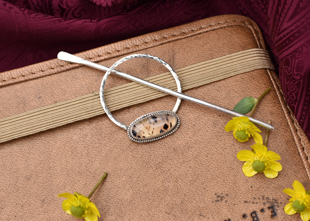 Montana Agate Hair Accessory