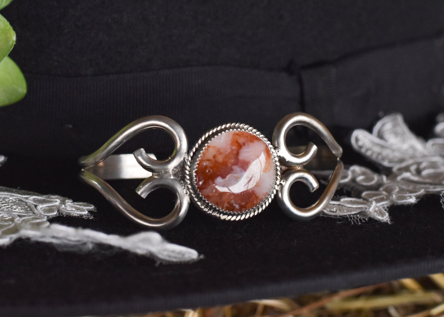 Curly Heart Cuff