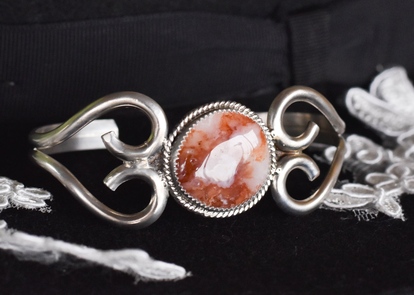 Curly Heart Cuff
