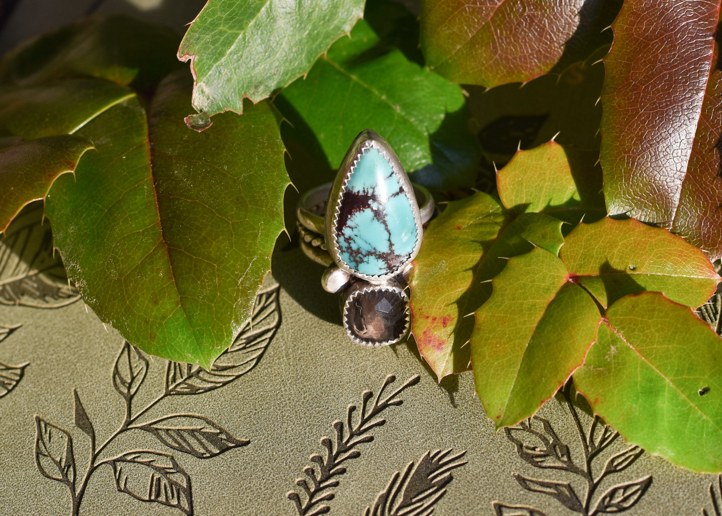 Turquoise Twist Ring