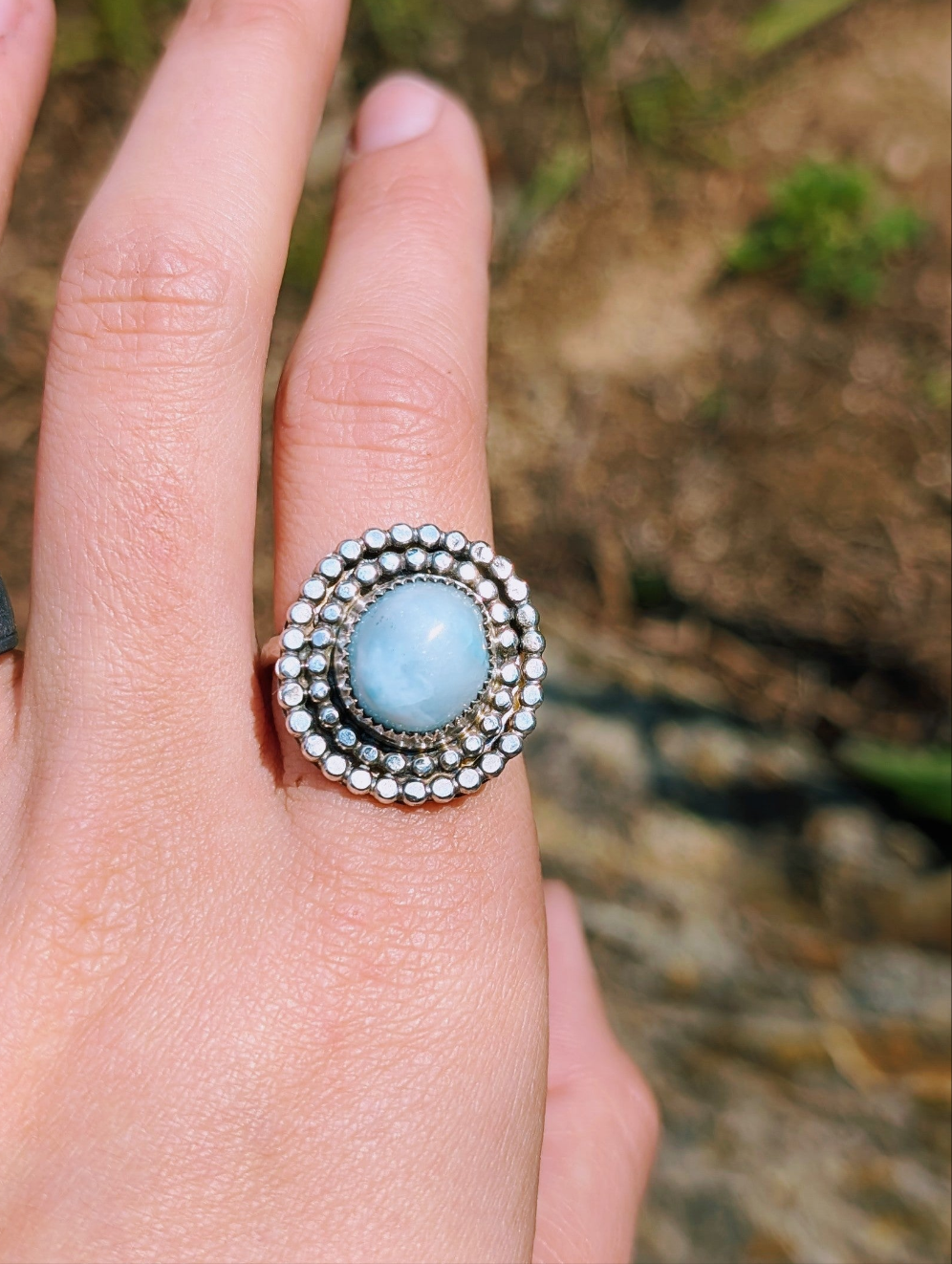 Larimar Dottie Ring