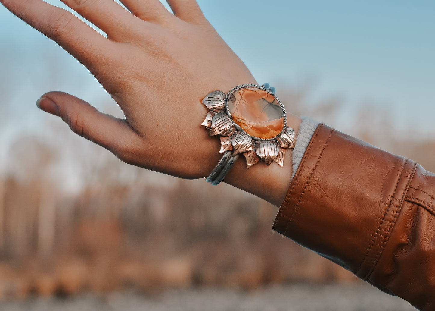 Picture Jasper Sunflower Cuff