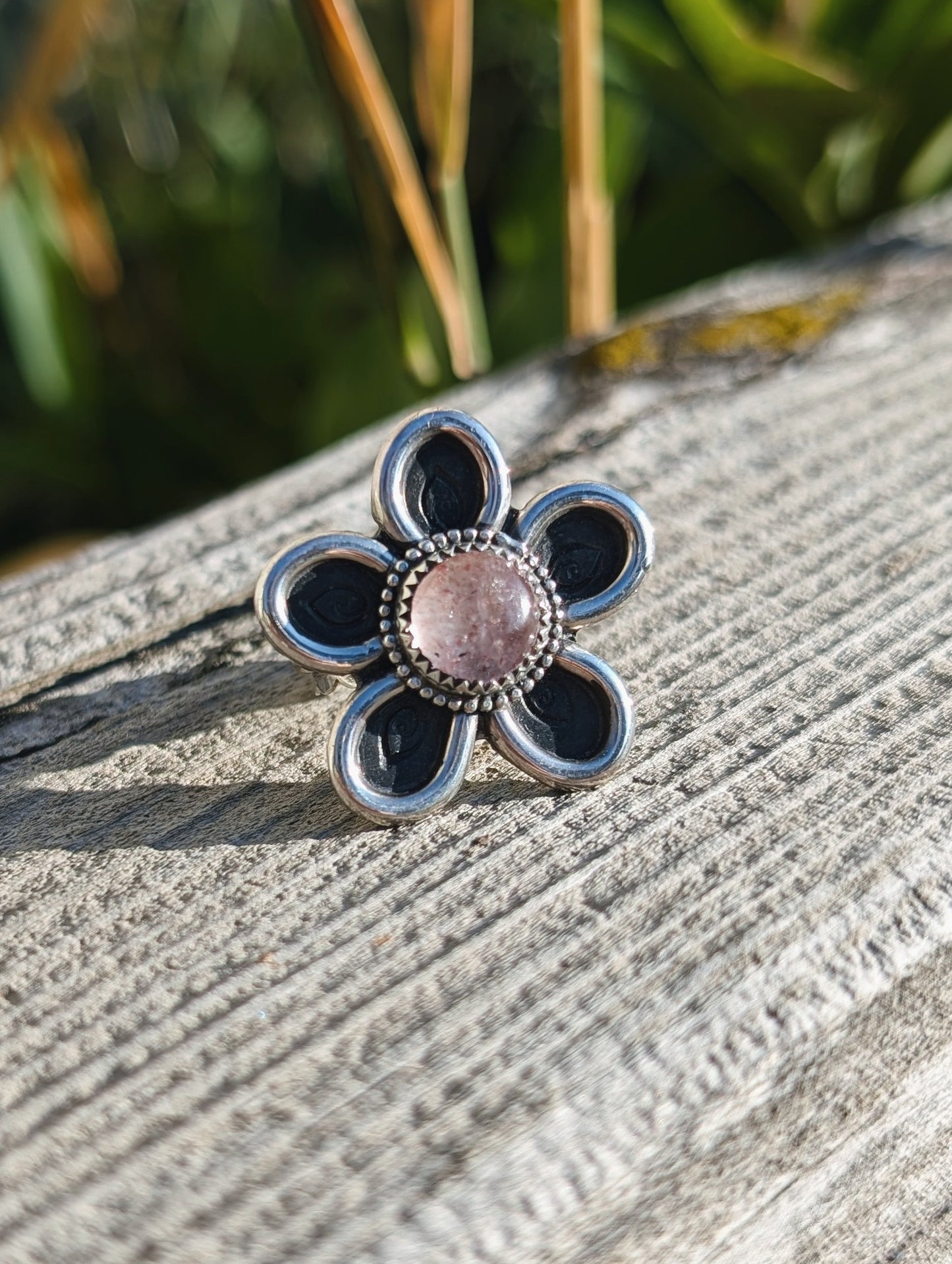 Strawberry Daisy Ring