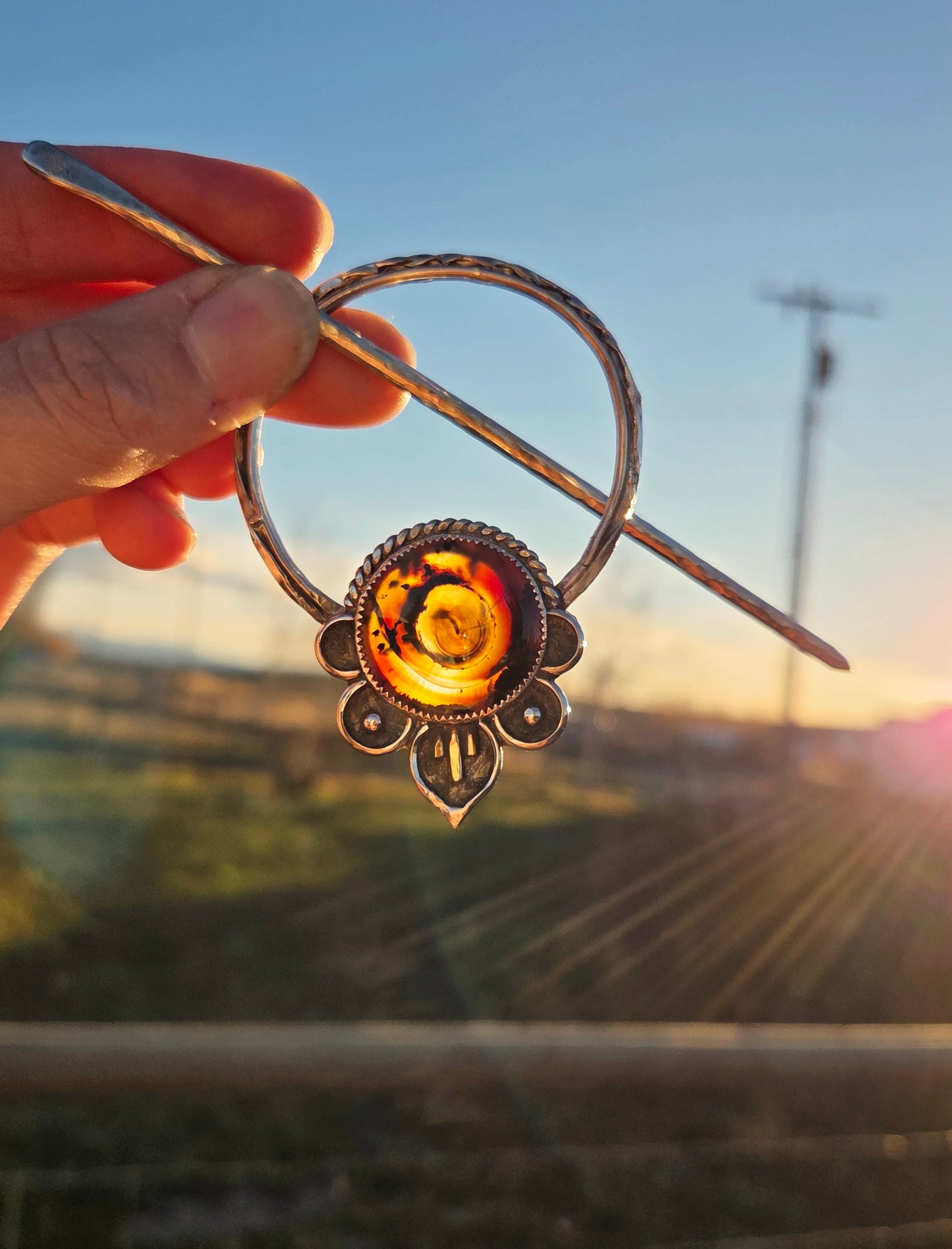 Montana Agate Boho Hair Hoop