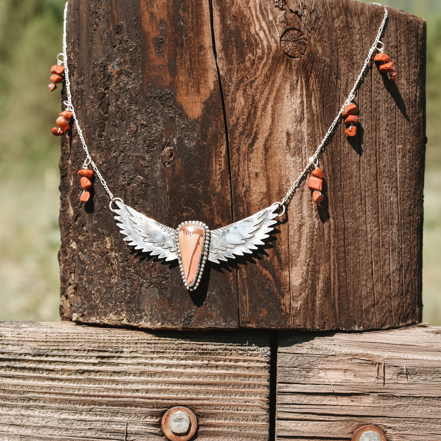 Red Falcon Necklace