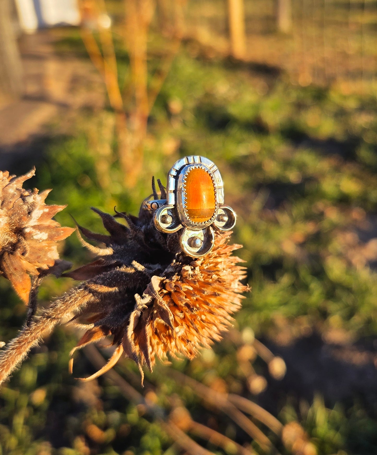 Boho Tigers Eye Ring