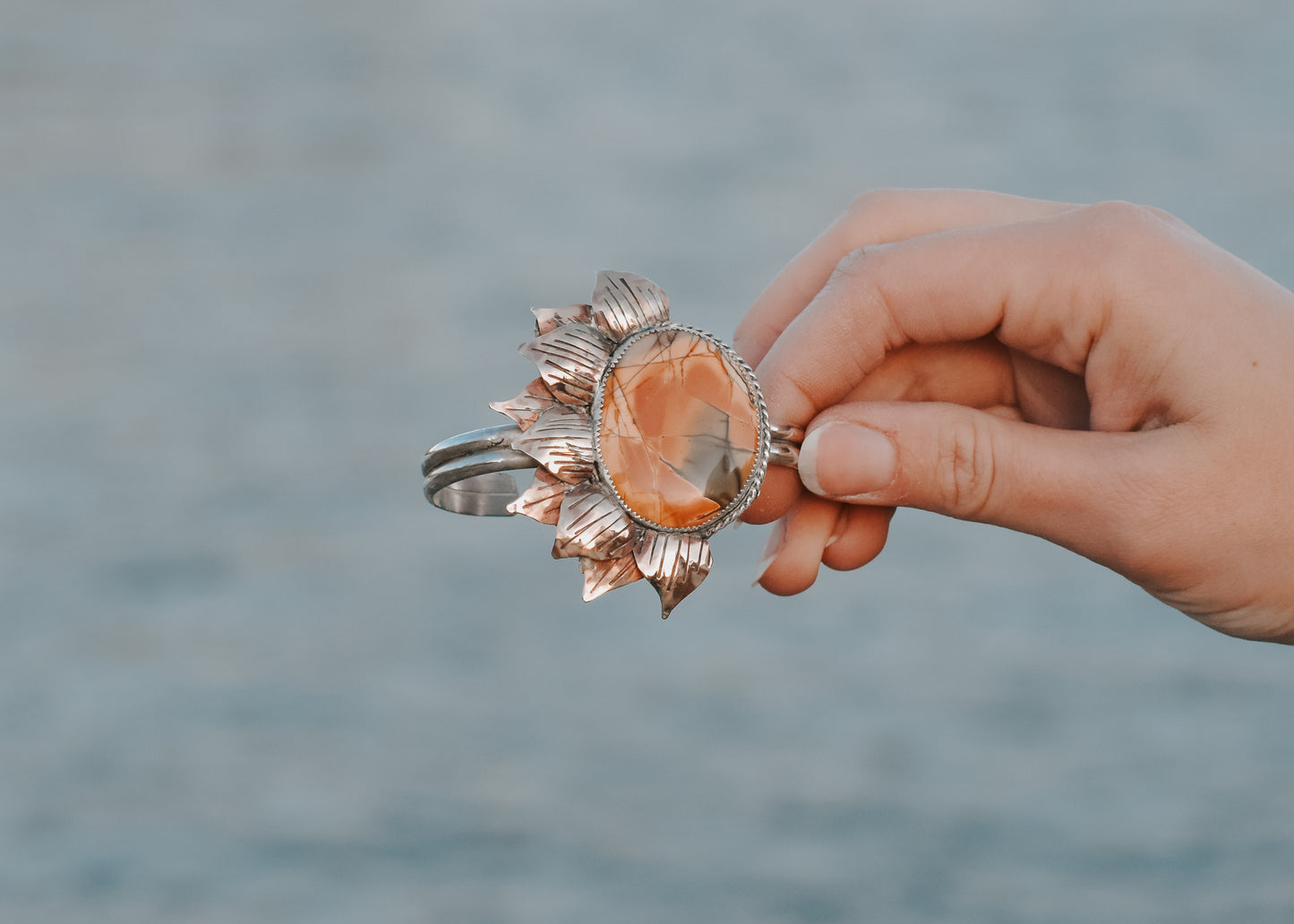 Picture Jasper Sunflower Cuff