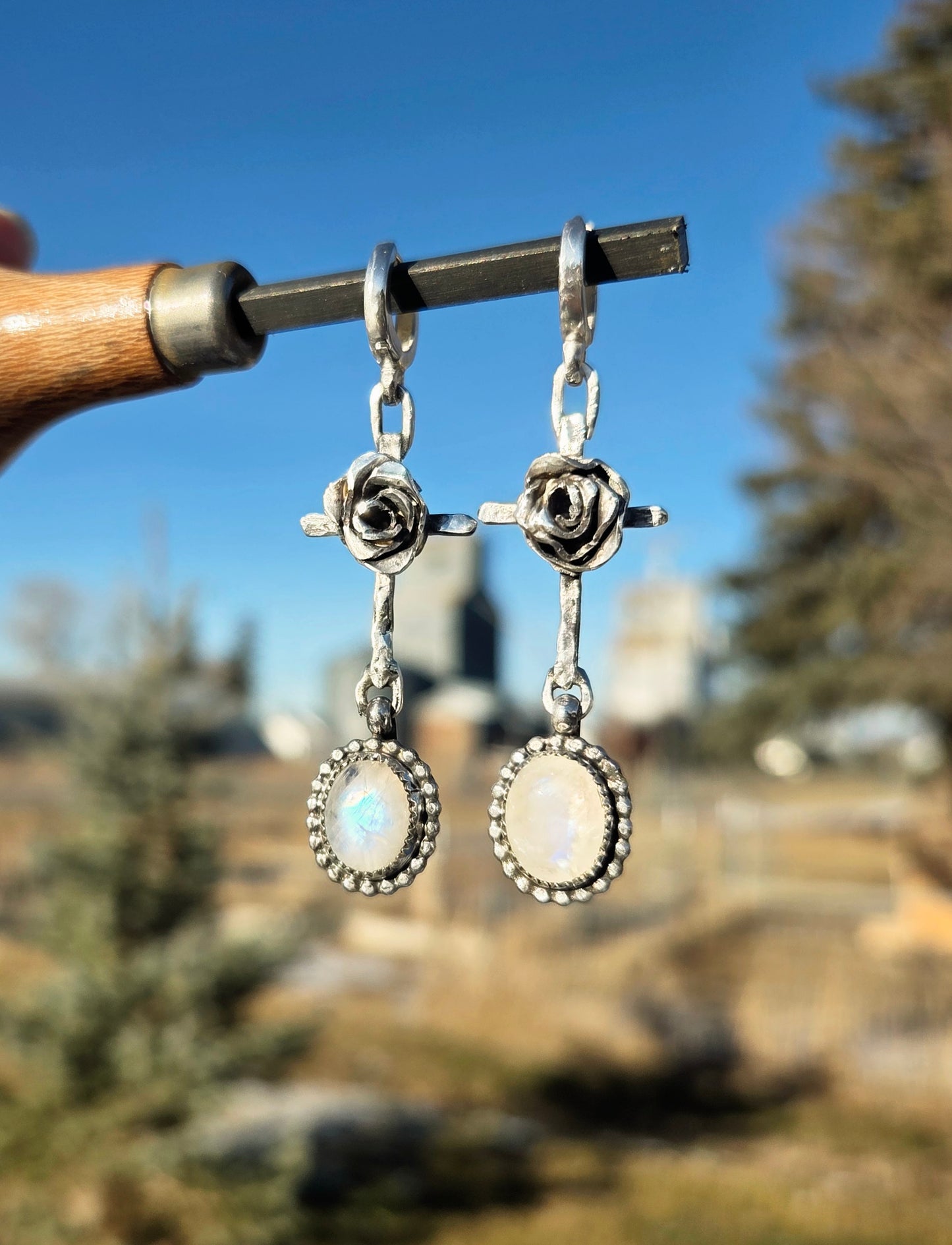 Roses at the Cross Moonstone Huggies