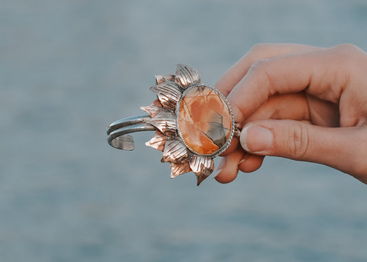 Picture Jasper Sunflower Cuff