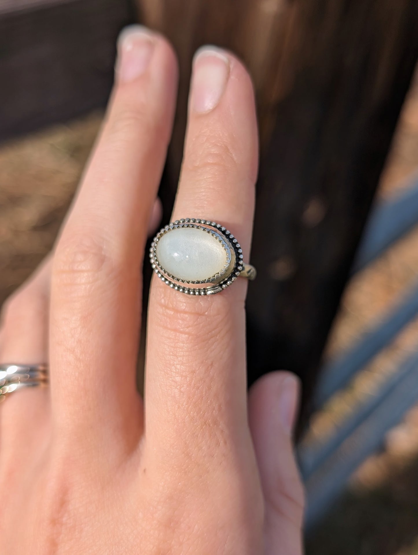 Moonstone Stacker Ring