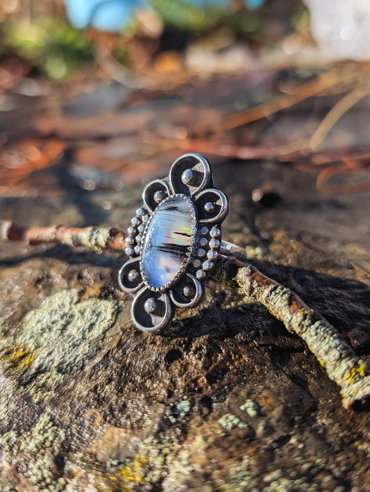 Montana/Abalone Boho Ring