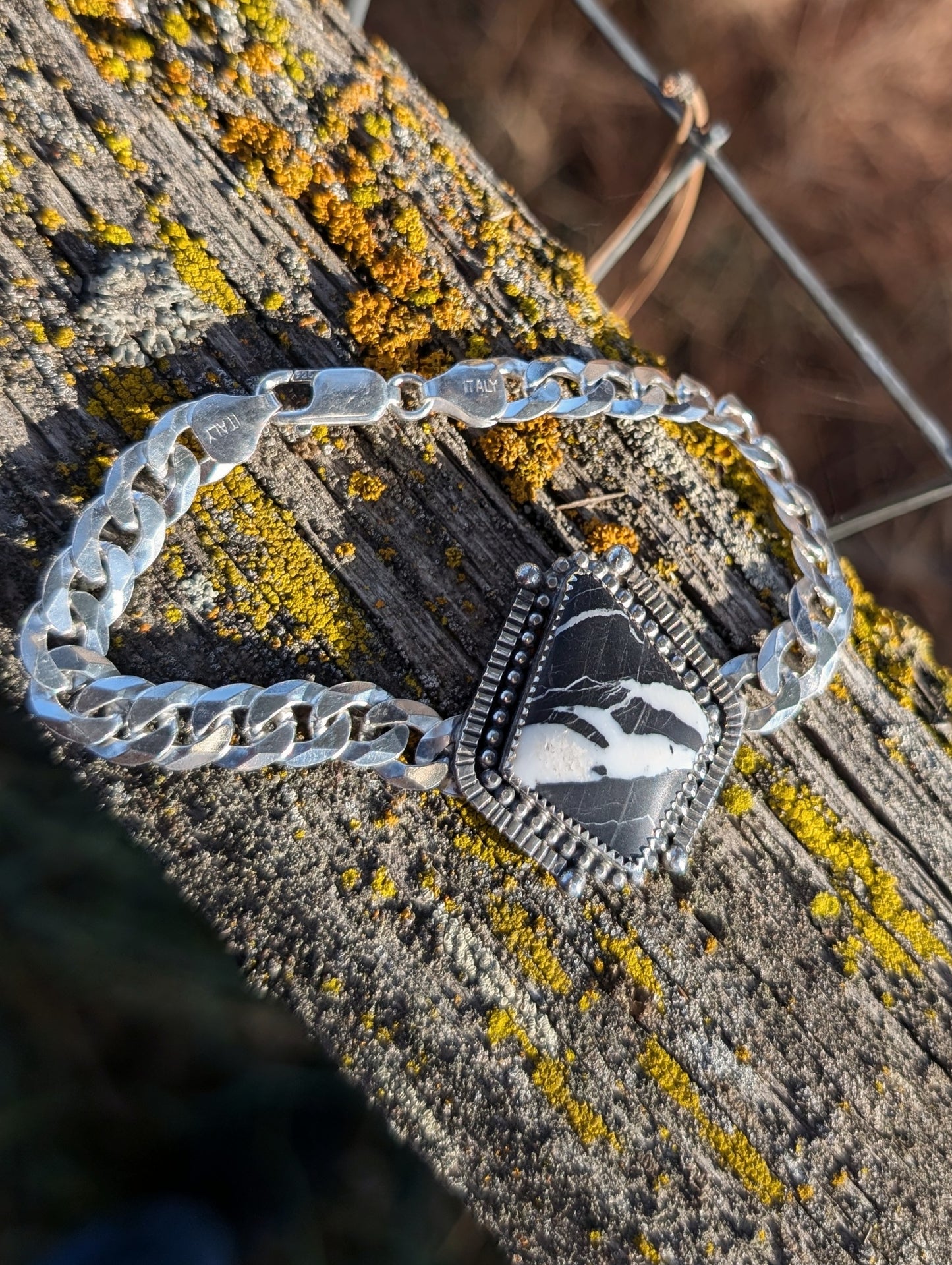 White Buffalo Chain Bracelet